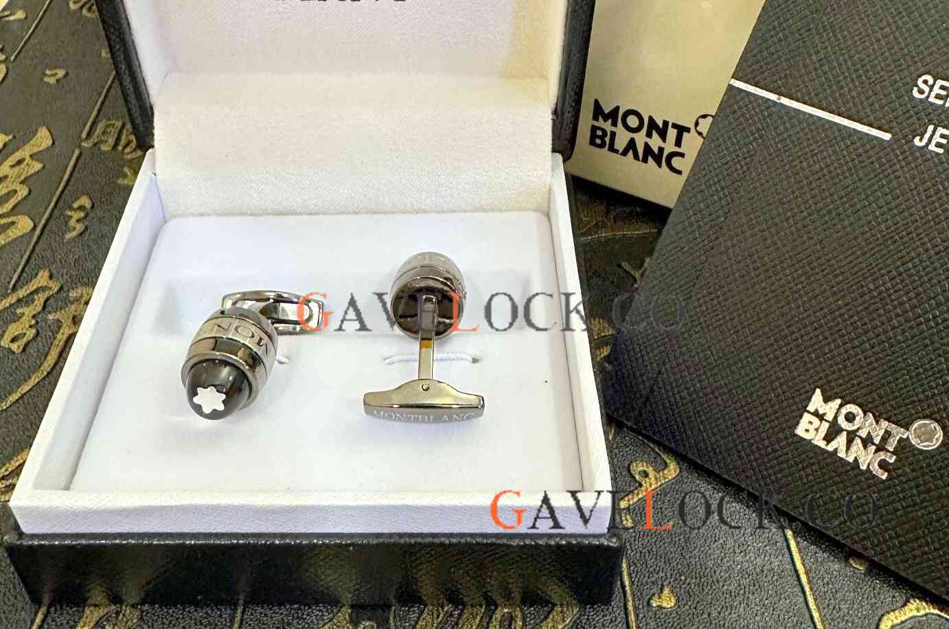 Copy Montblanc StarWalker Cufflinks Blacksteel Men